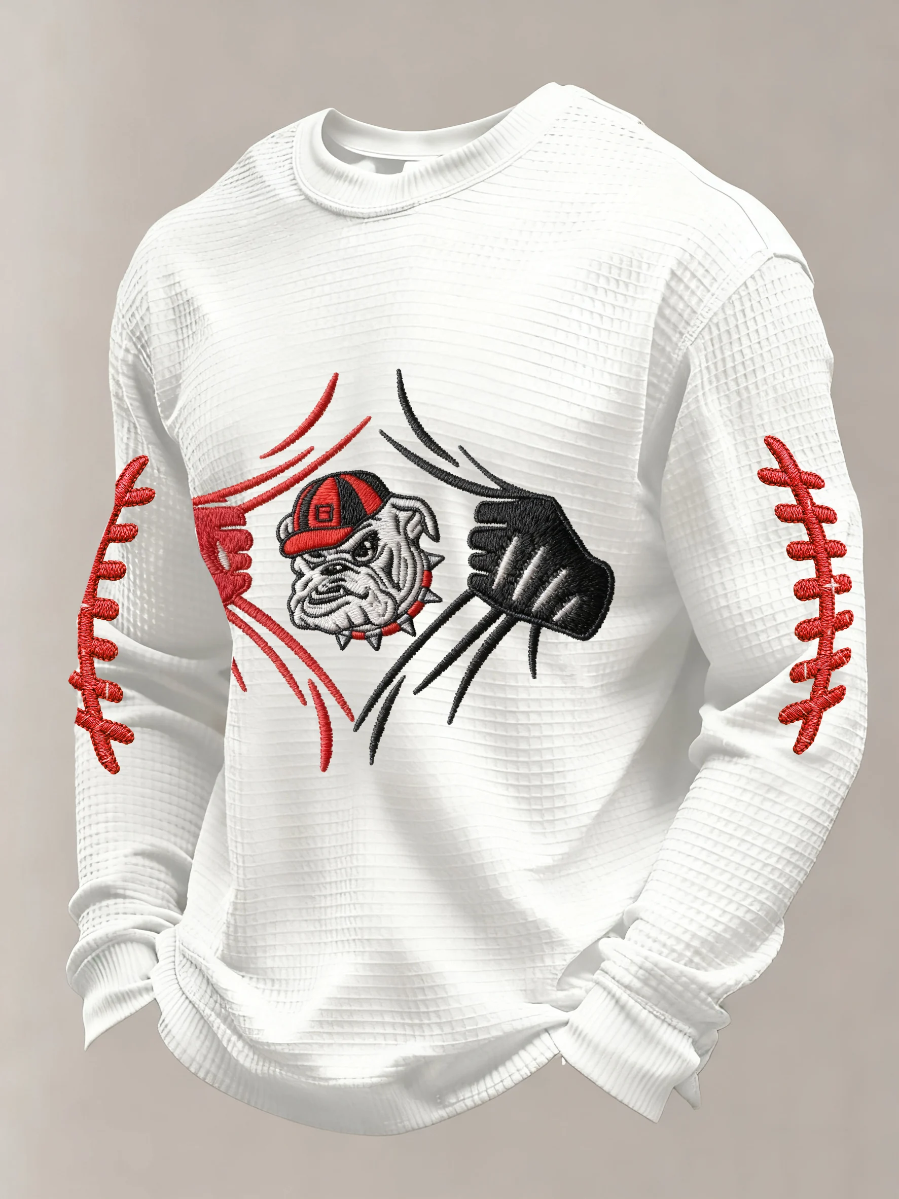 Men's Rugby Print Athletic Casual Top