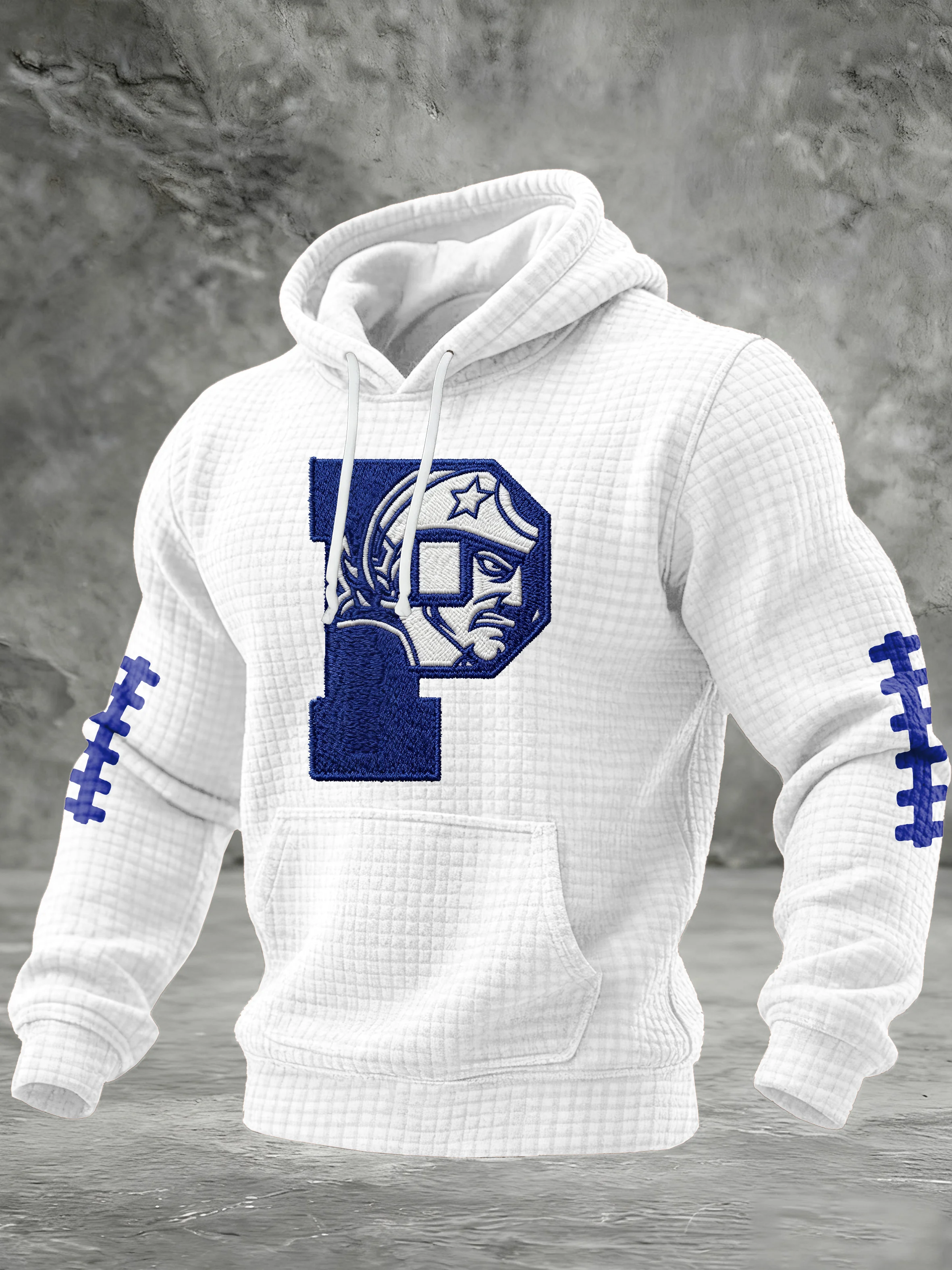 Men'S  Football Printed Hooded Sweatshirt