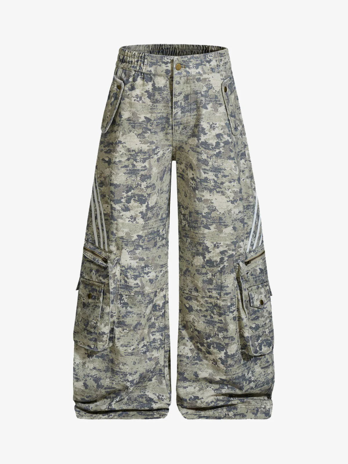Street Camo Multi-Pocket Workwear Scimitar Pants - 2516