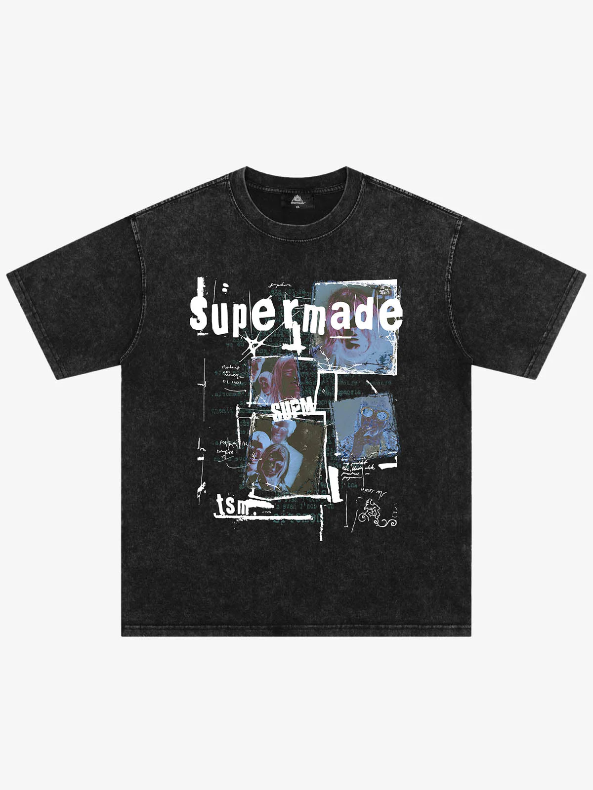 Washed Vintage Collage Graphic T-Shirt
