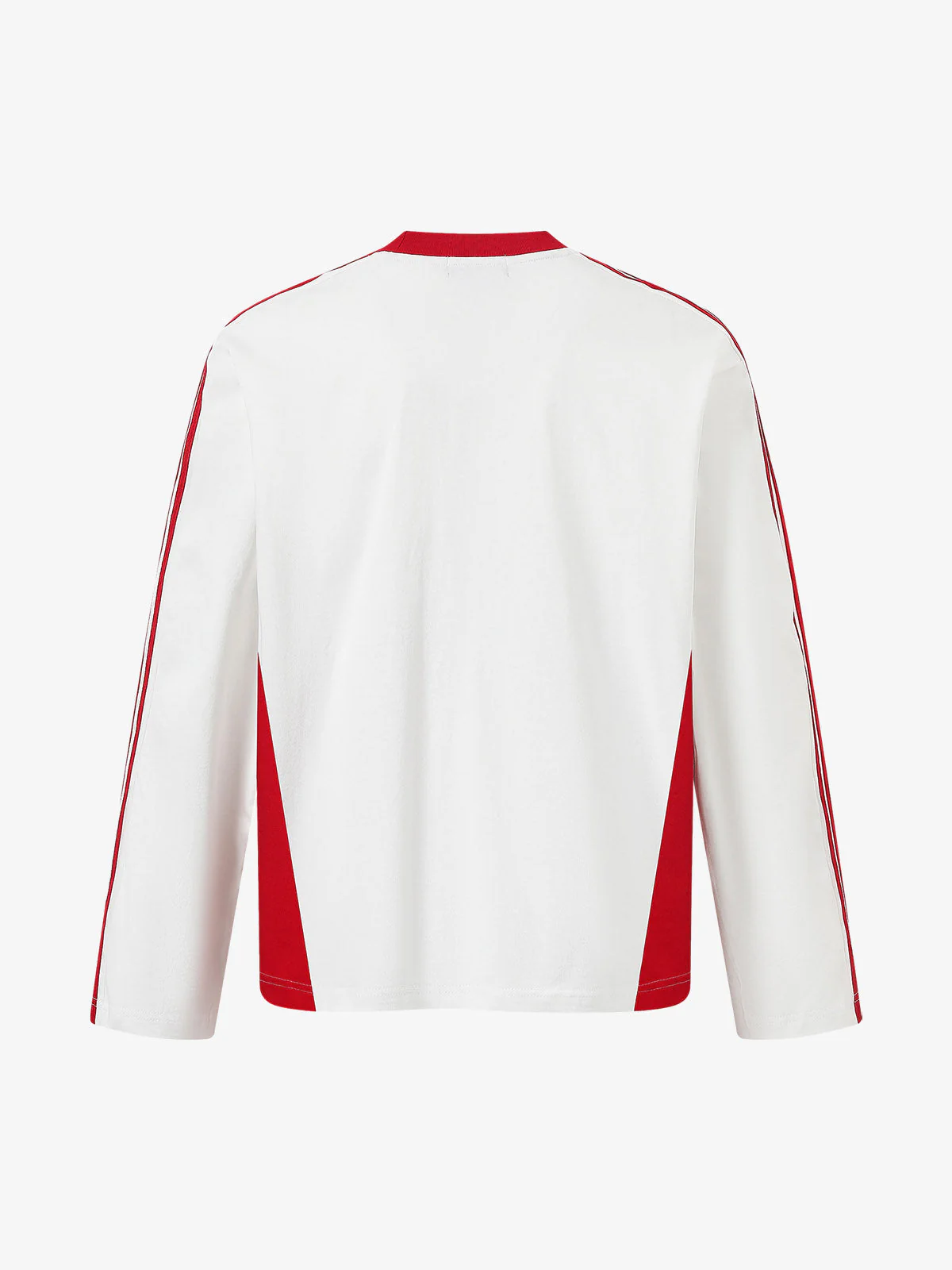 Jersey Digital Print Colorblock Long-Sleeved T-Shirt