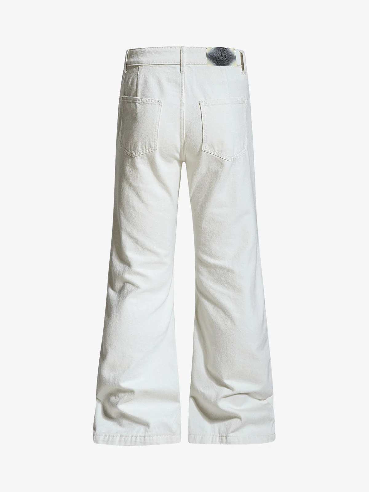 Embroidered Horse Wide Leg Denim Flare Jeans