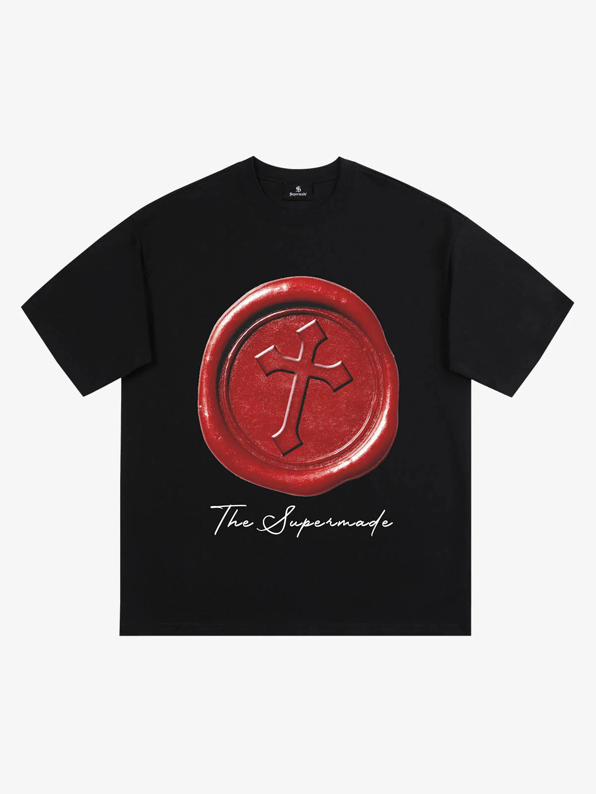 Wax Seal Cross Graphic T-Shirt
