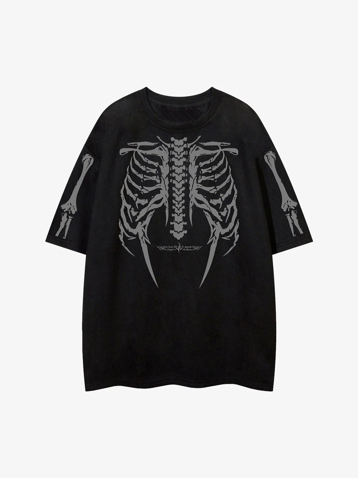 Skeleton Graphic Oversized T-Shirt