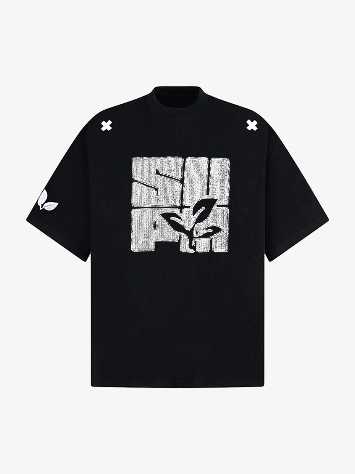 Floral Graphic Print T-Shirt - 2473