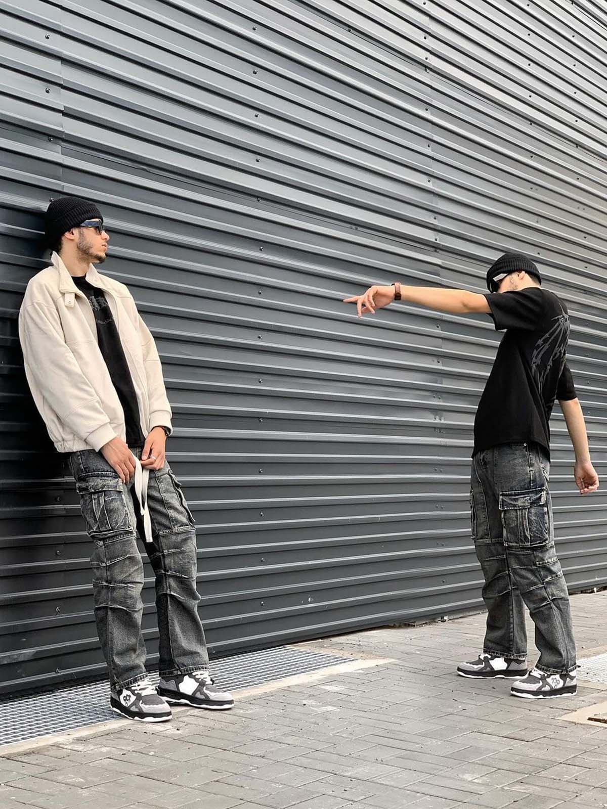 Monochrome Shadowwave Heavy-Duty Street Sneakers-1507