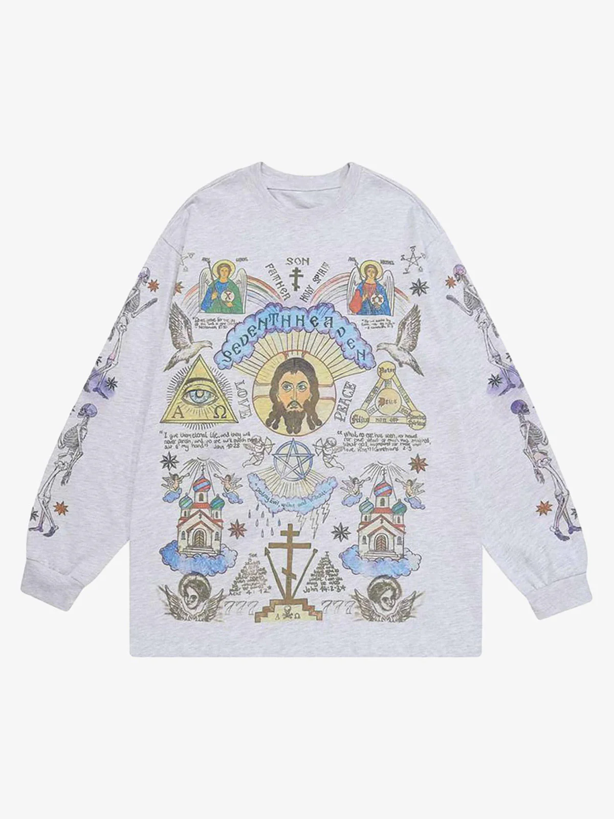 American High Street Graffiti Long Sleeve T-Shirt