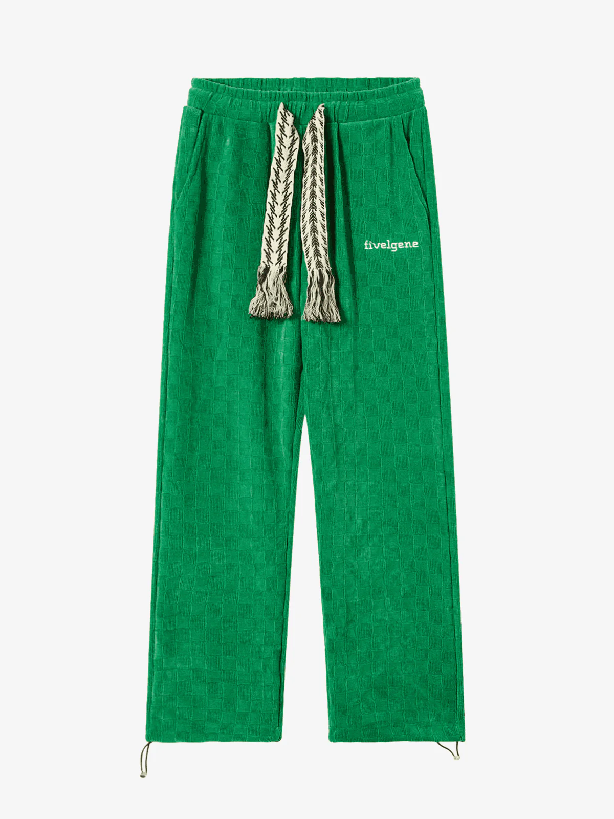 High Waisted Straight Cotton Sweatpants -1284