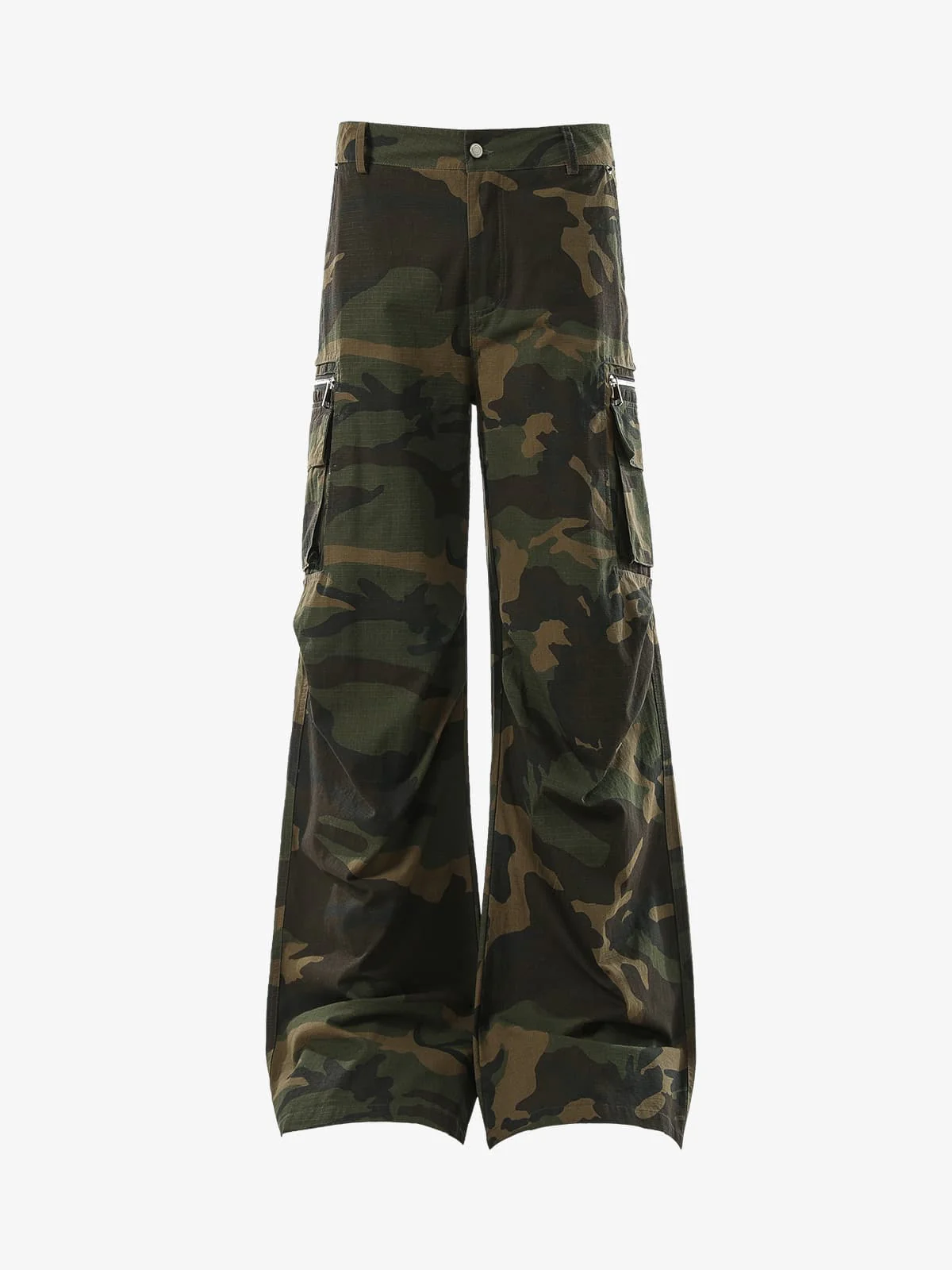 Vintage Multi-Pocket Functional Camo Cargo Pants