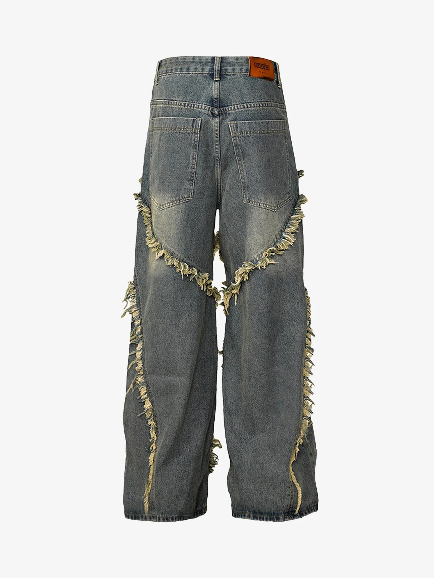 High Street Hip Hop Washed Distressed Jeans - 2069