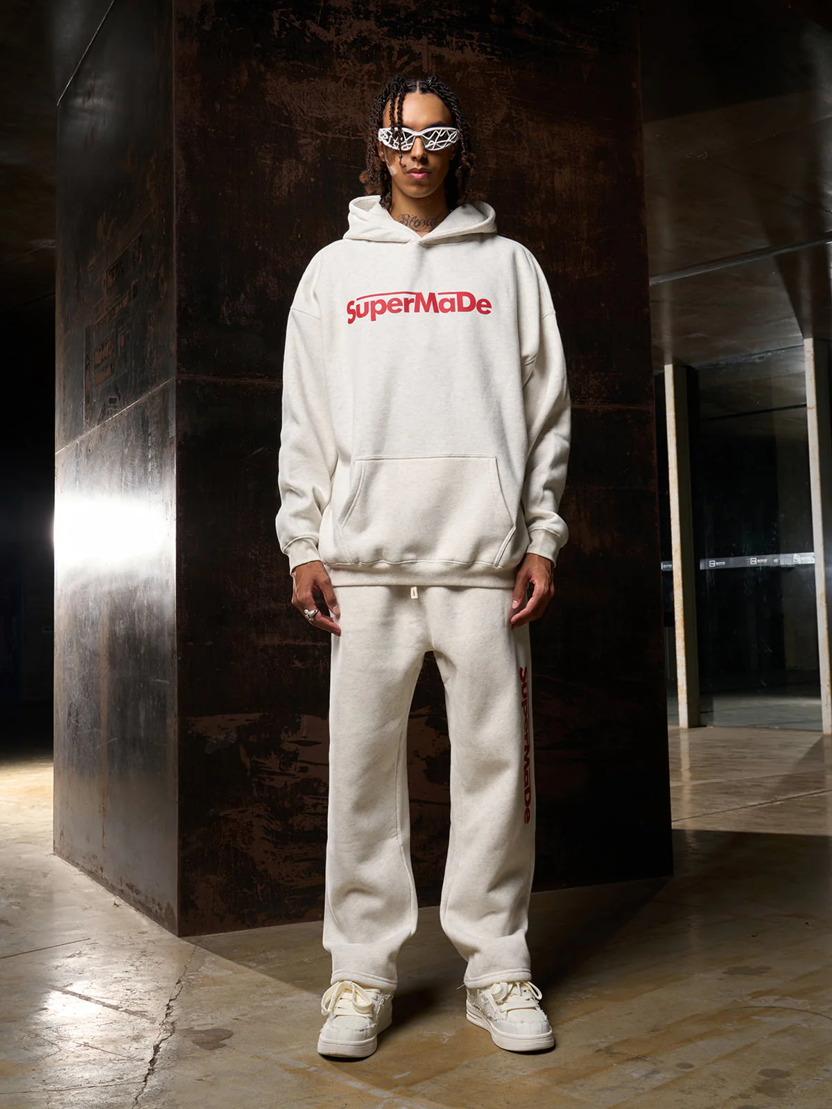 Streetwear SuperMade Print Cloud Hoodie Set