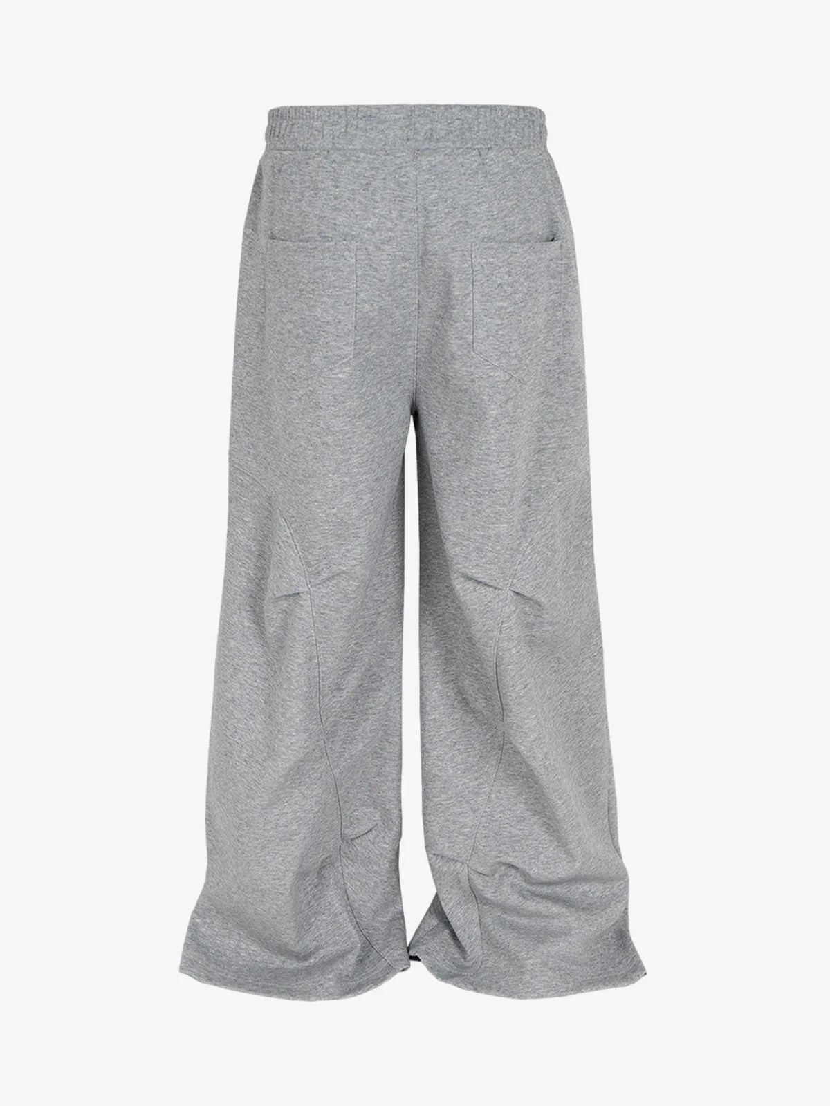 Pleated Crease Wide-Leg Mopping Casual Pants