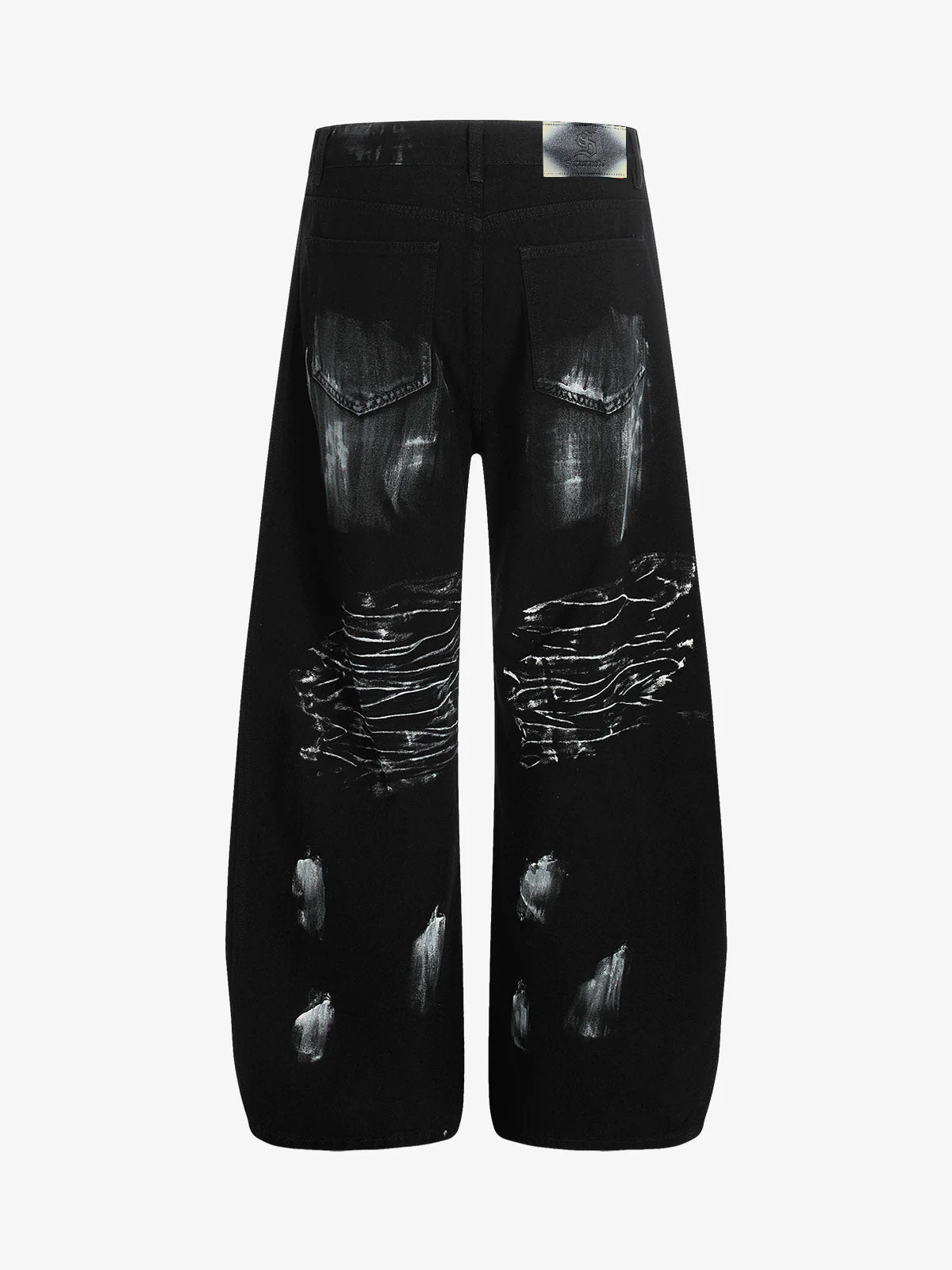 Street Star Painted Barrel Jeans