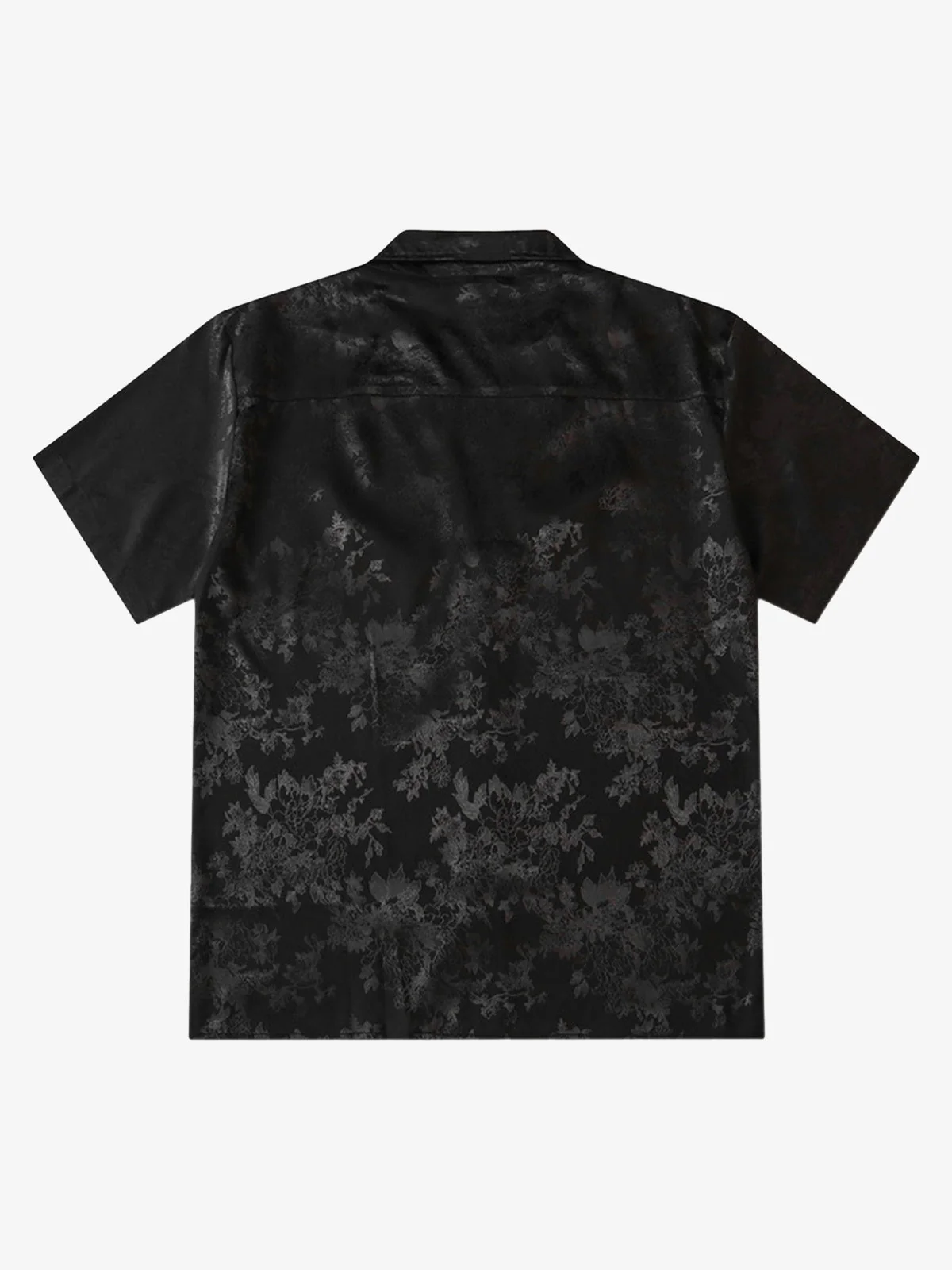 Leaves Pattern  Black Vintage Shirts
