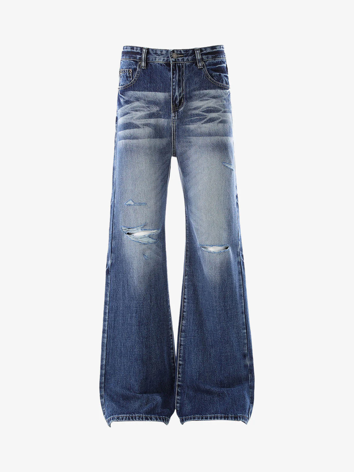 Denim Ripped Washed Distressed Jeans - 2503