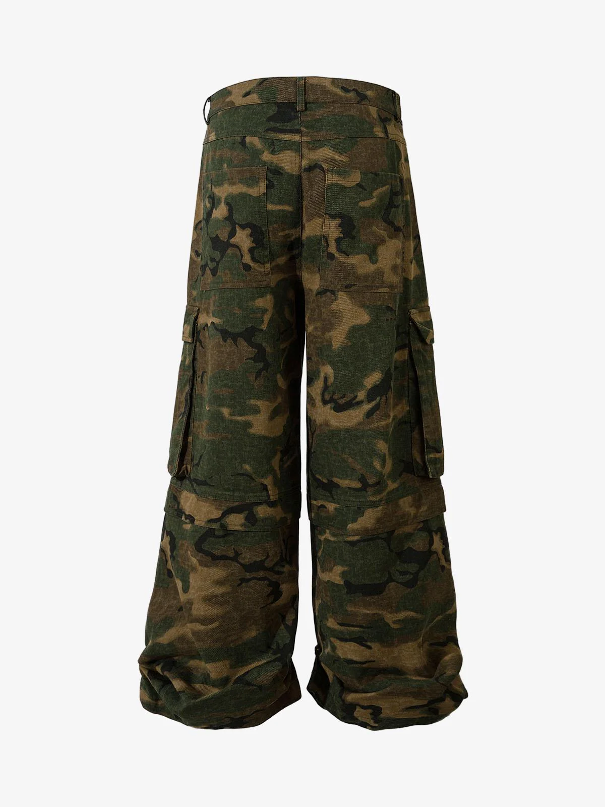 Street Camouflage Multi Pocket Cargo Pants - 2369