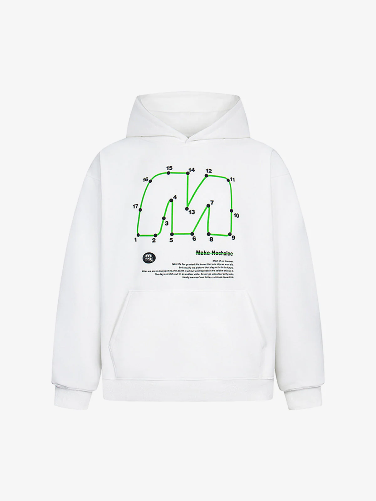 Unique Retro Letter Print Graphic Hoodie