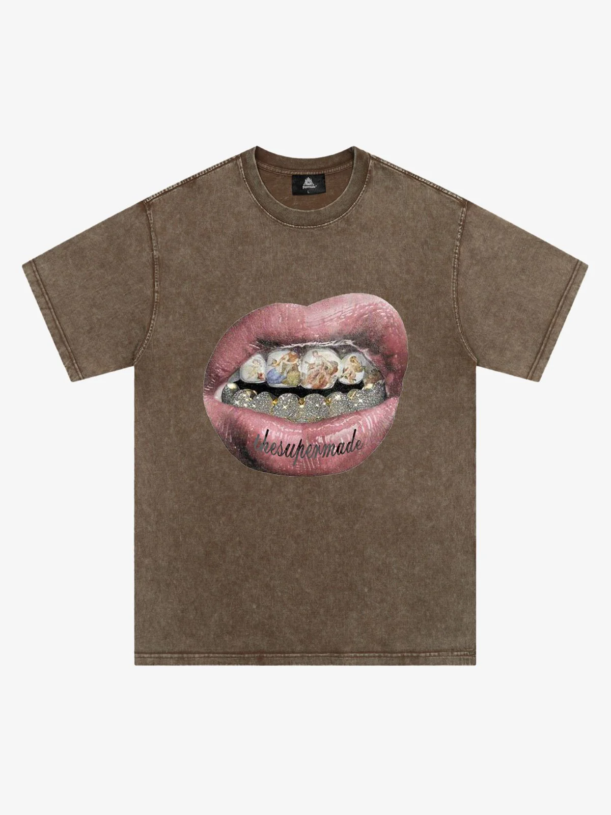 Artistic Lips Graphic T-Shirt - 2475