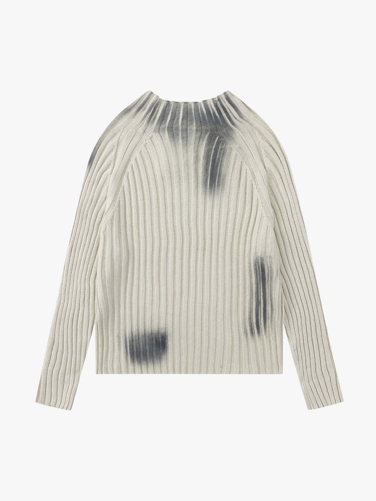Retro Striped Spray Color Sweater