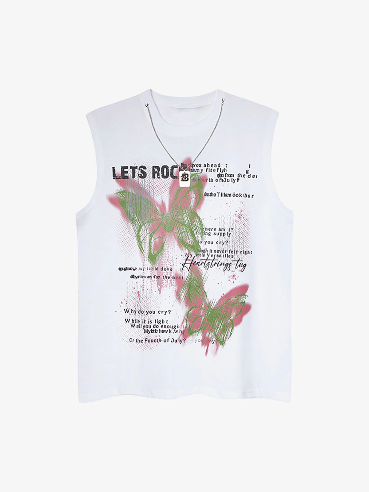 Street Butterfly Graphic Tank Top