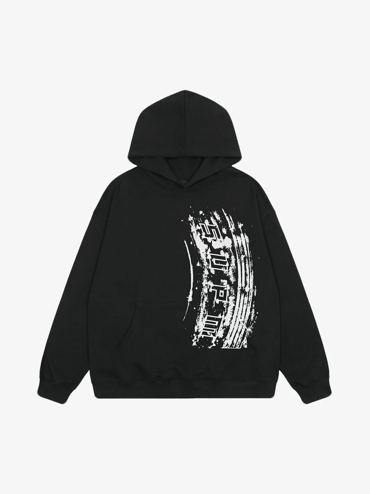 SUPM Tire Track Pattern Design Hoodie