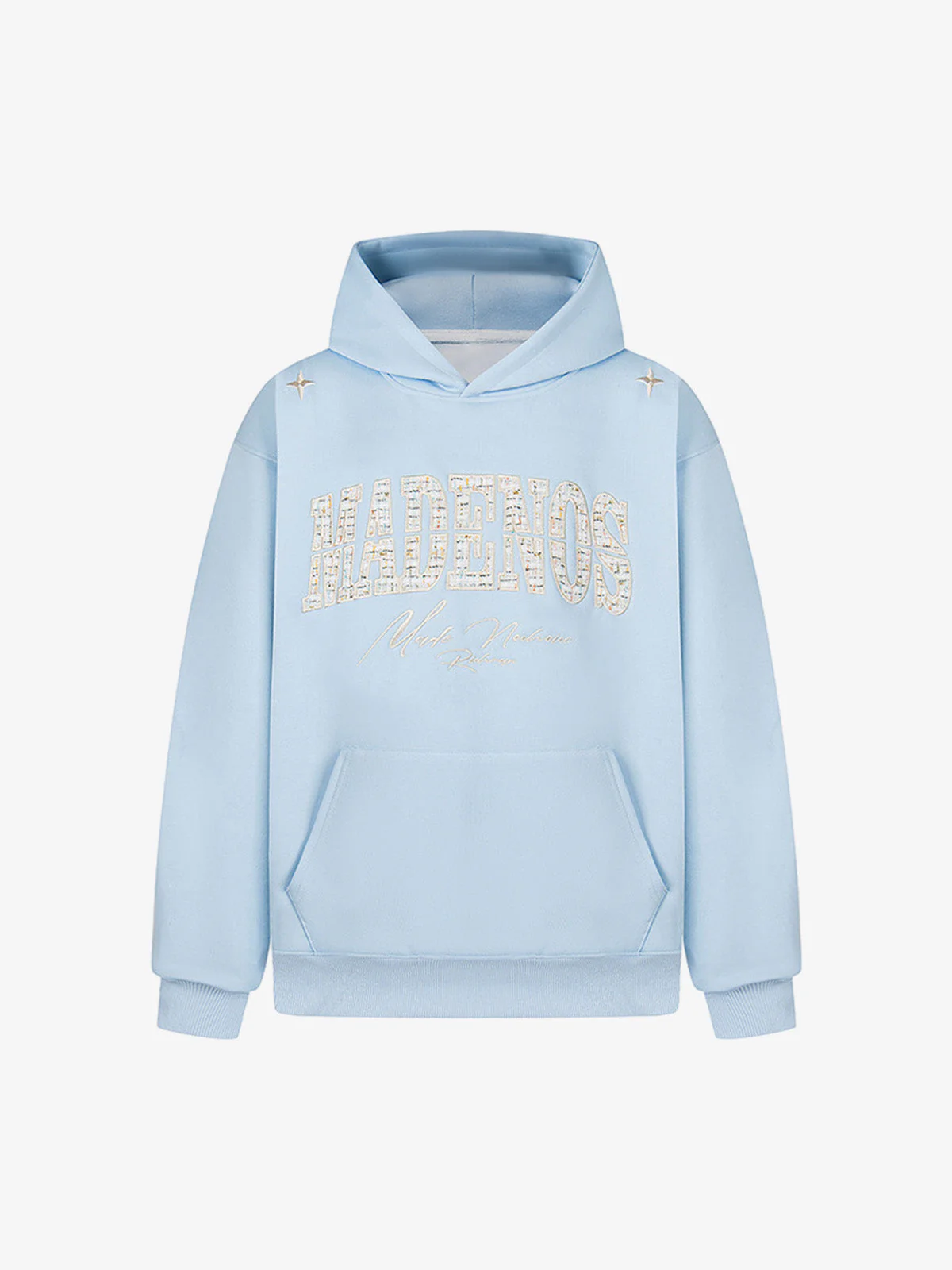 Street Letter Embroidery Simple Loose Hoodie