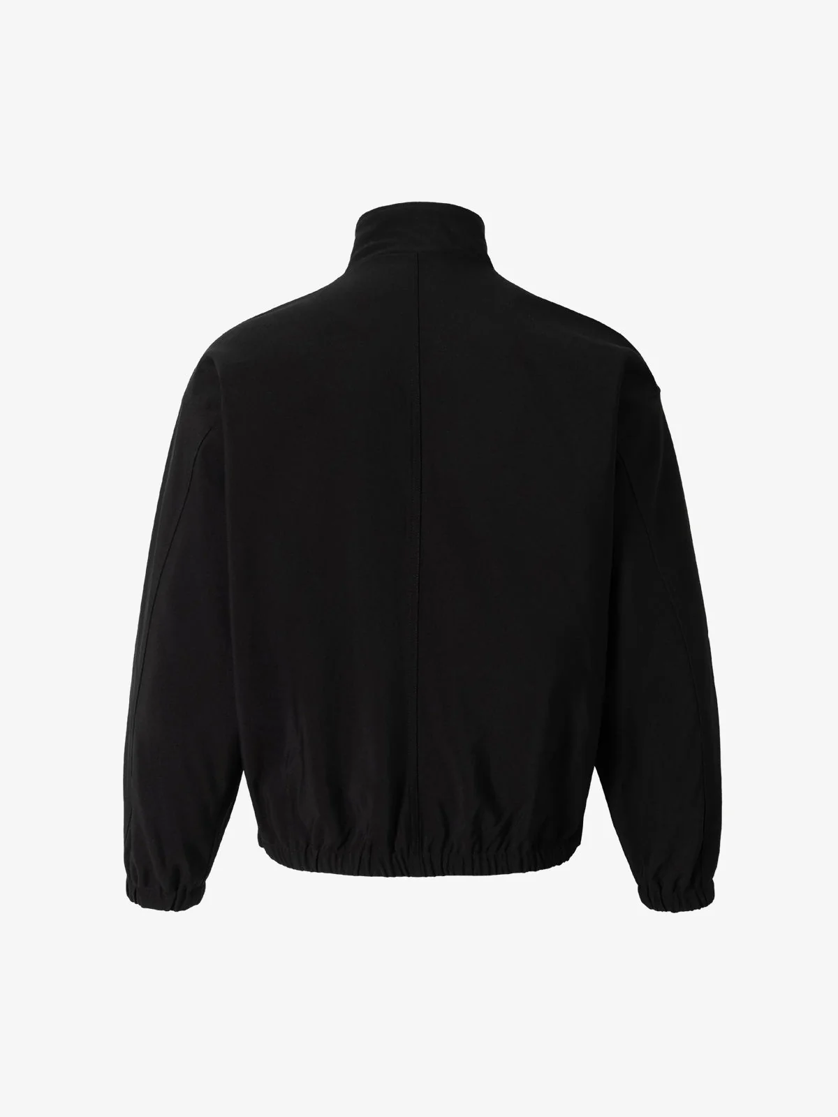 Minimalist Functional Stand-Up Collar Cropped Work Jacket