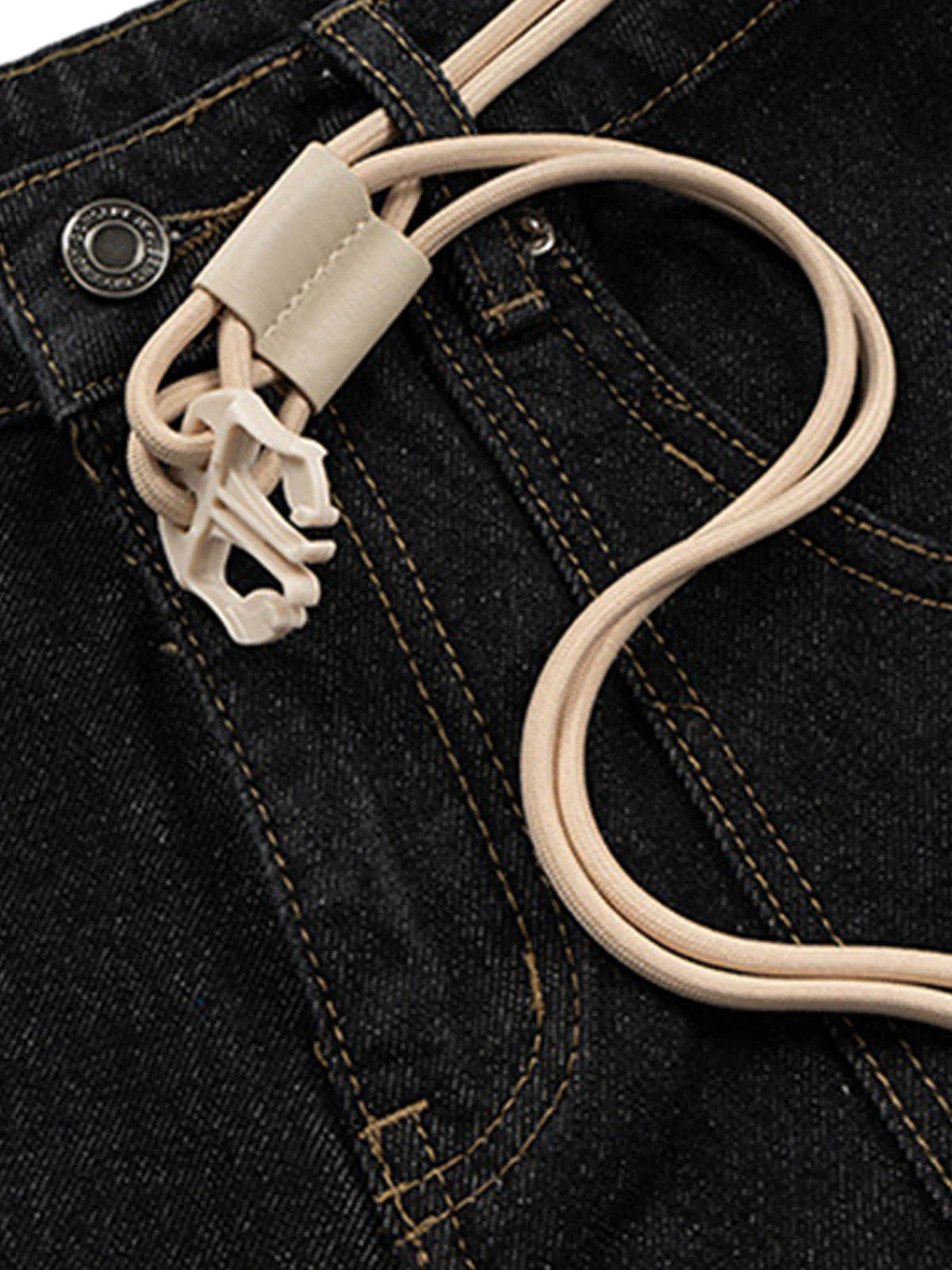 Cleanfit Buckle Belt Baggy Jeans