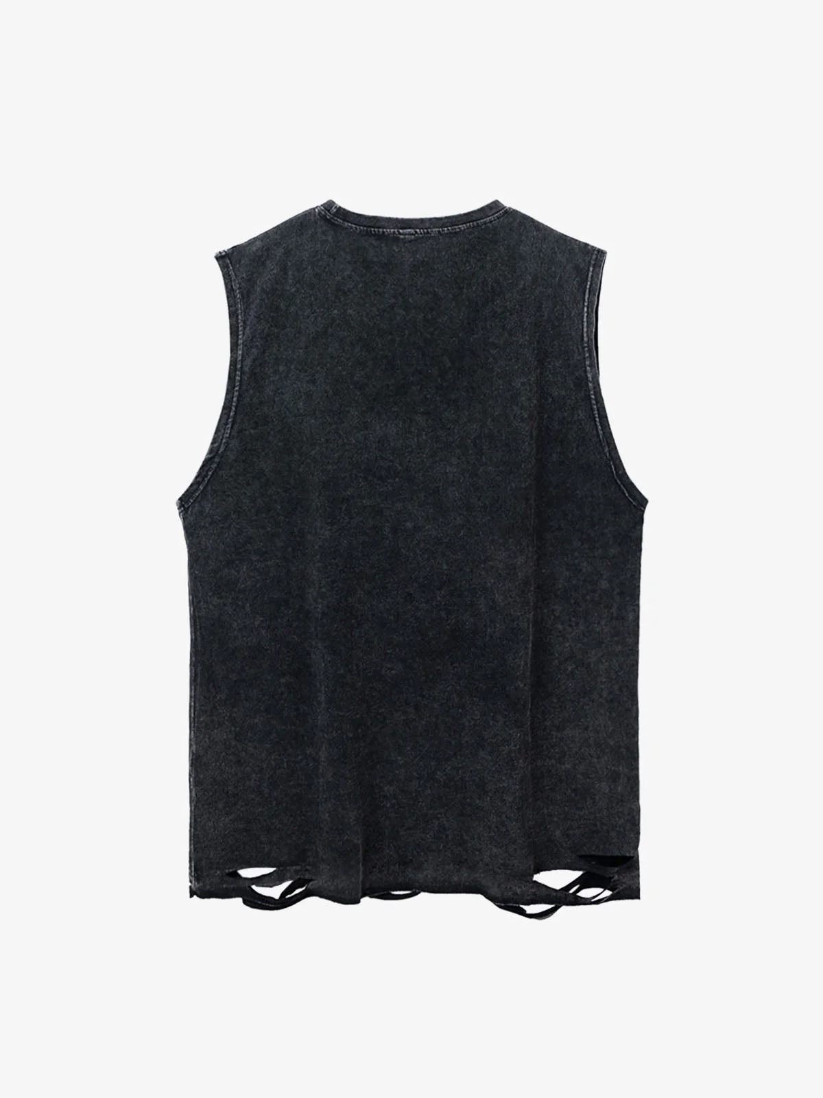 High Street Ripped Retro Hip-hop Vest