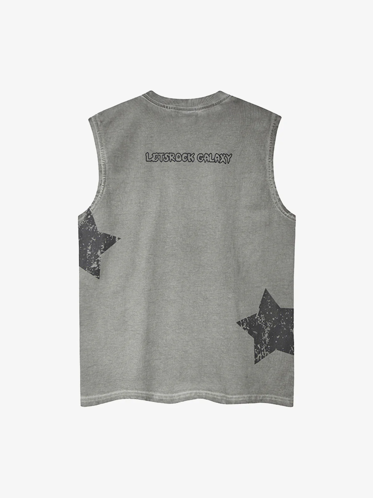 Washed Star Print Vest
