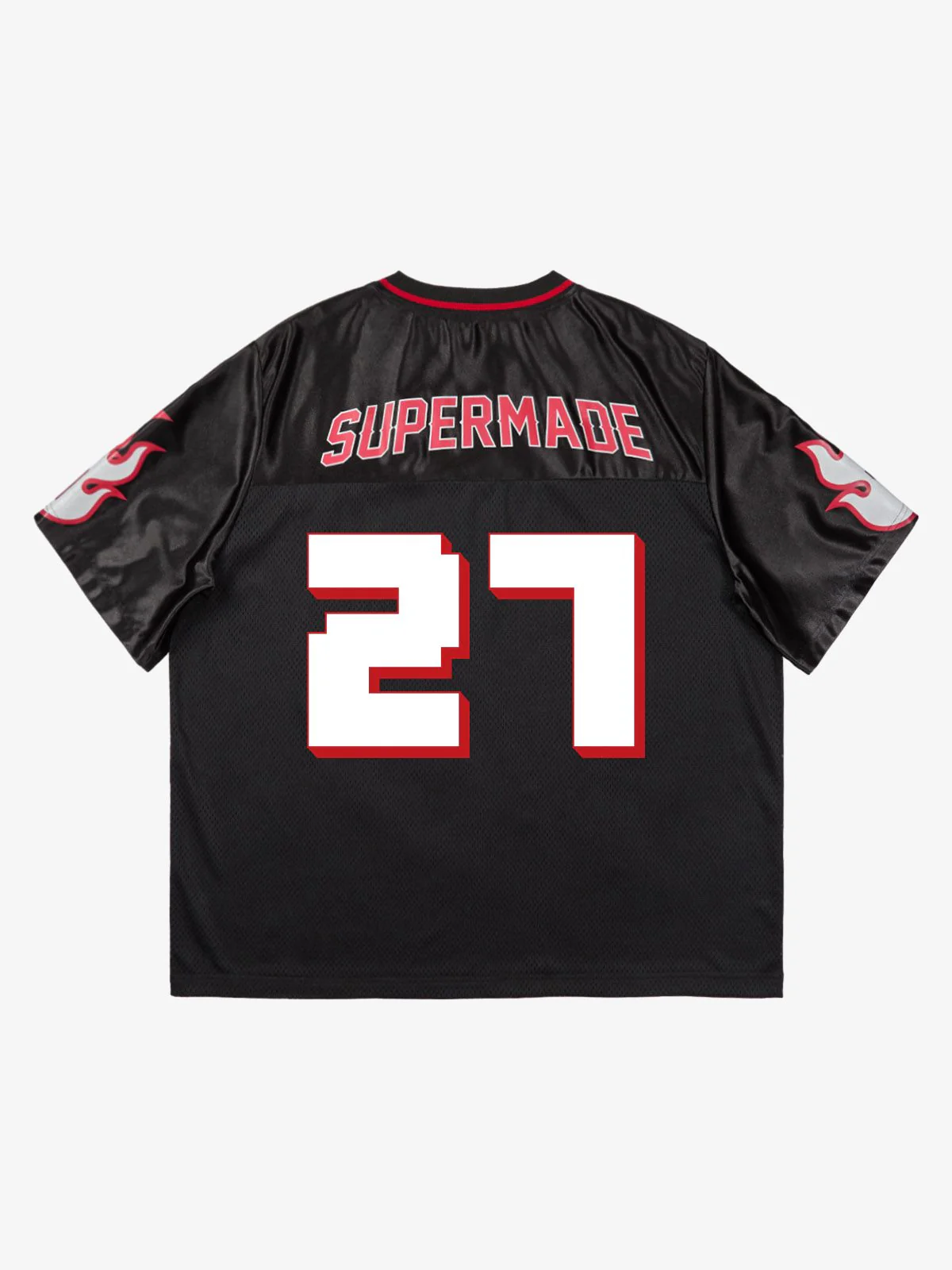 Original Flame Print Football Jersey T-Shirt