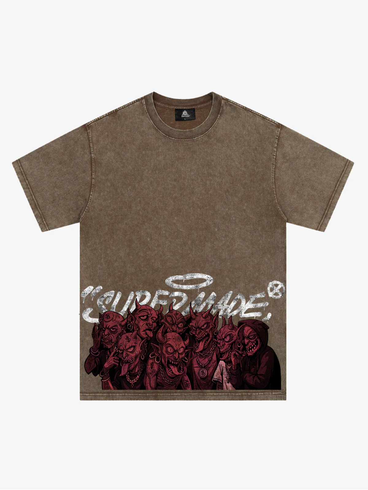 Dark Devil Maniac's Gothic Graffiti T-Shirt