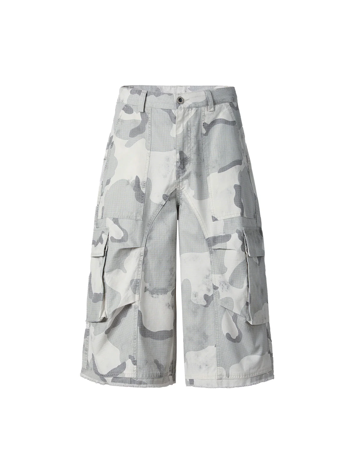 Camouflage Multi-Pocket Cargo Shorts