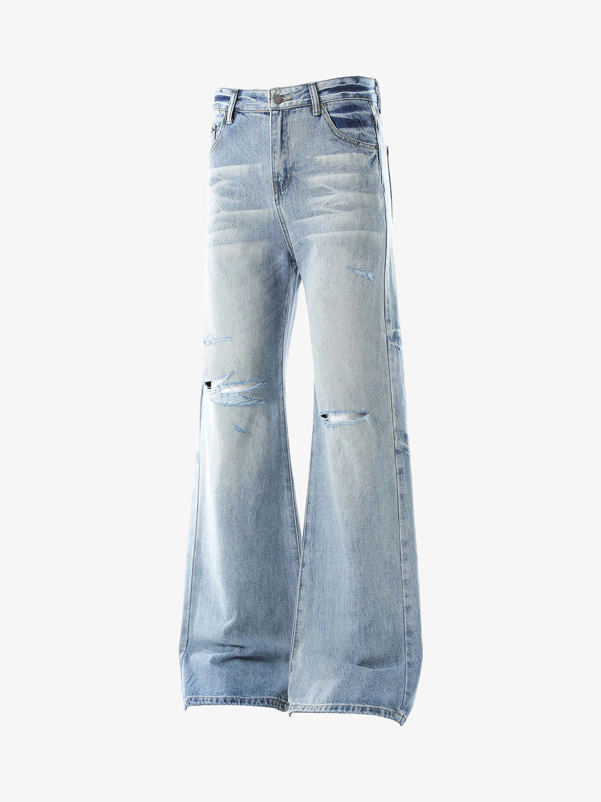 Denim Ripped Washed Distressed Jeans - 2503
