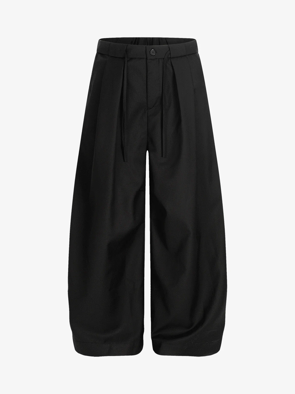Pleated Drawstring Scimitar Track Pants