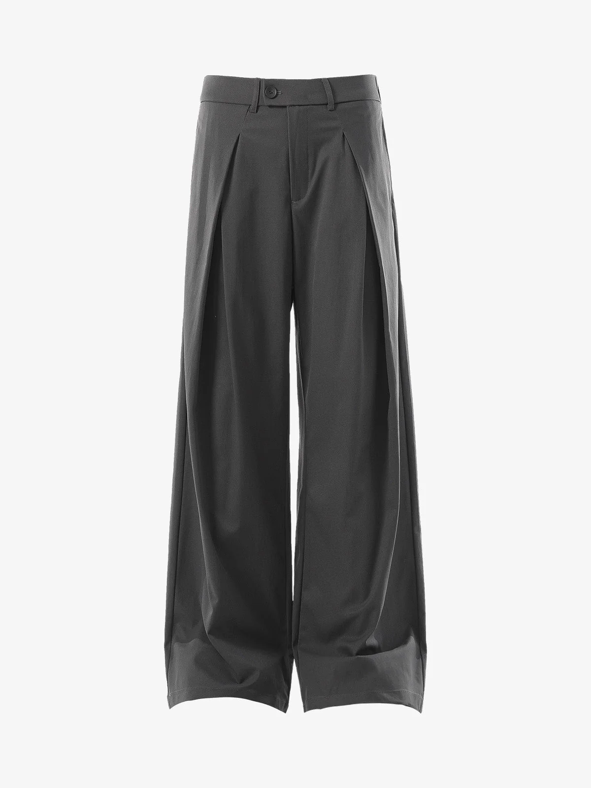 Pleated Drape Bootcut Suit Pants