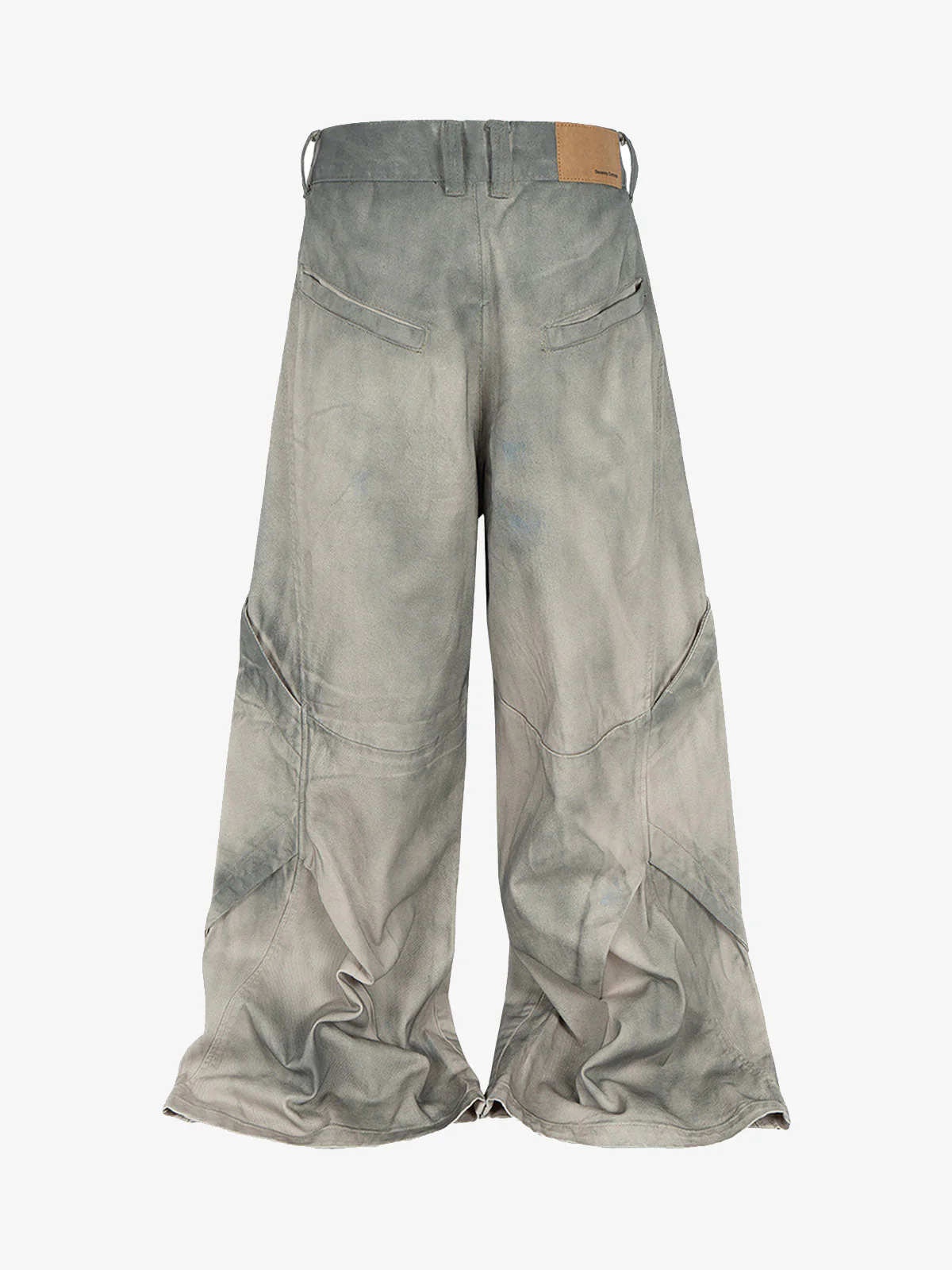 Retro Dirty Dye Baggy Pants - 2468