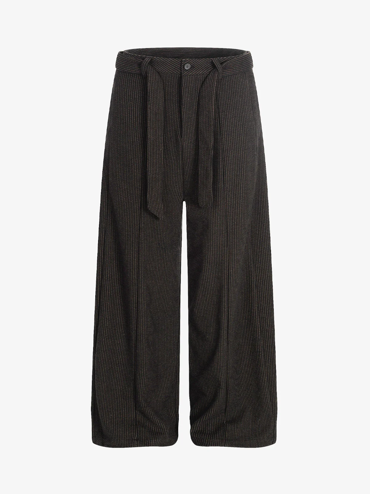 Vintage Corduroy Belted Pleated Baggy Pants