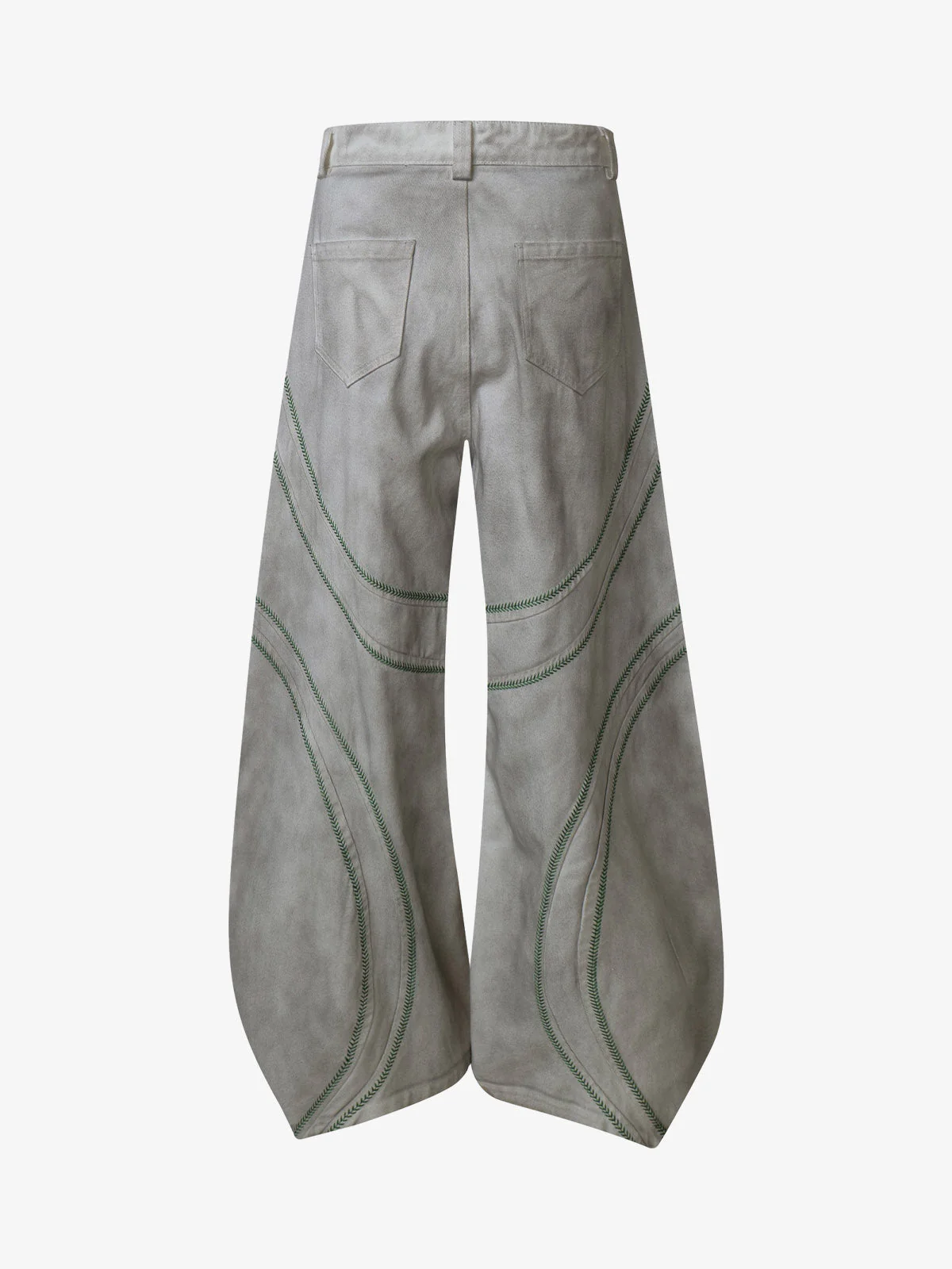 High Street Washed Wide-Leg Barrel Jeans