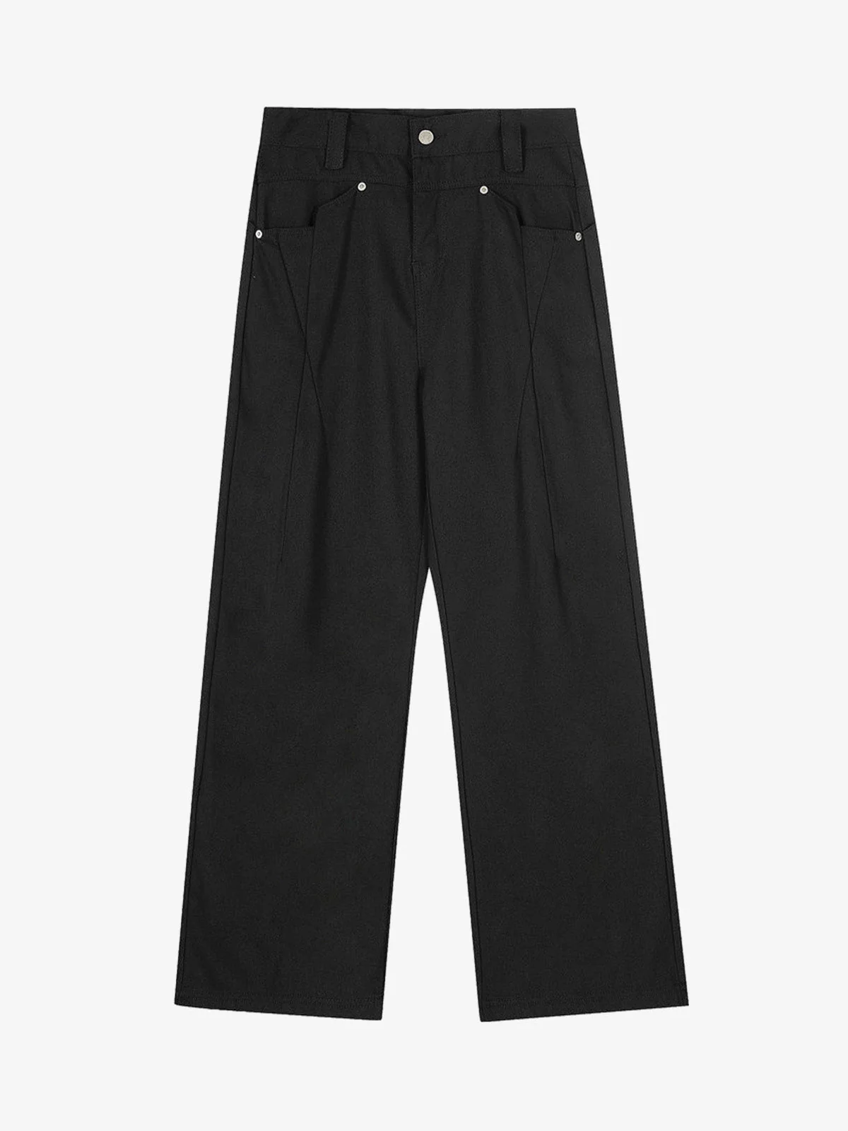 Pleated Deconstructed Tailored Pocket Casual Pants