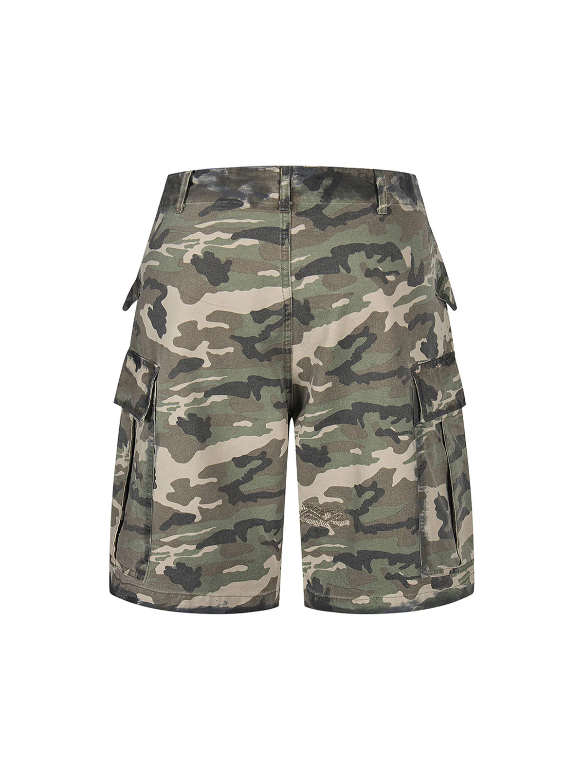 Camouflage Badge Cargo Shorts