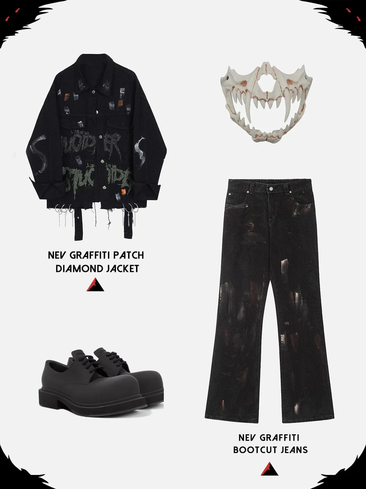 Graffiti Bootcut Jeans