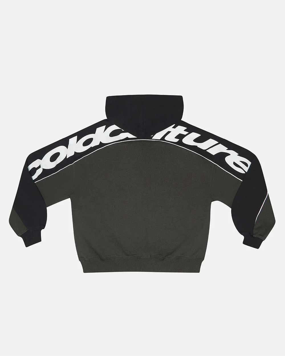 FLESH ZIP HOODIE BLACK & GREY