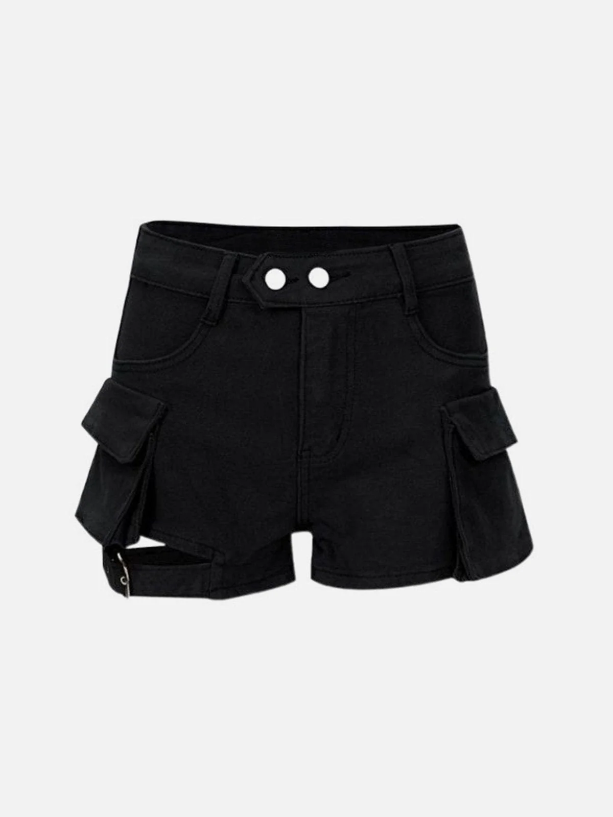 Multi-Pocket Strappy Shorts