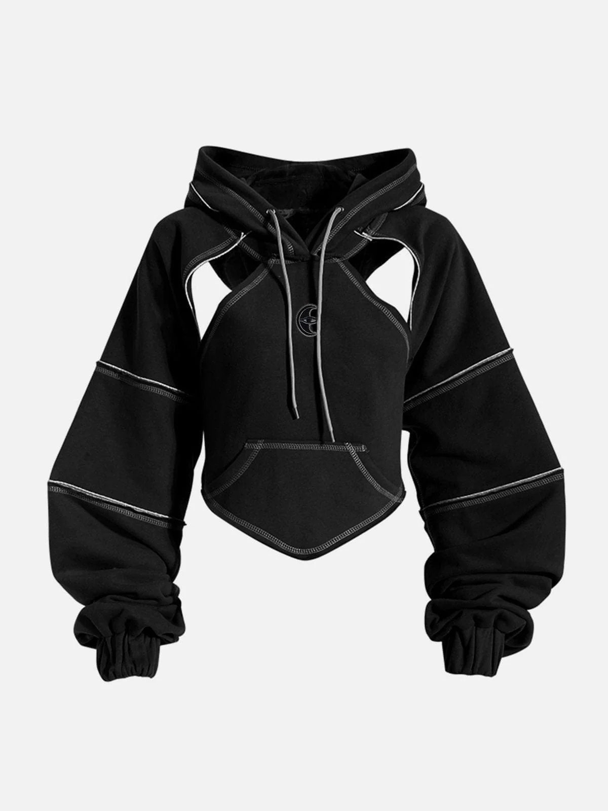 Hollowed Back Tie-Bow Hoodie