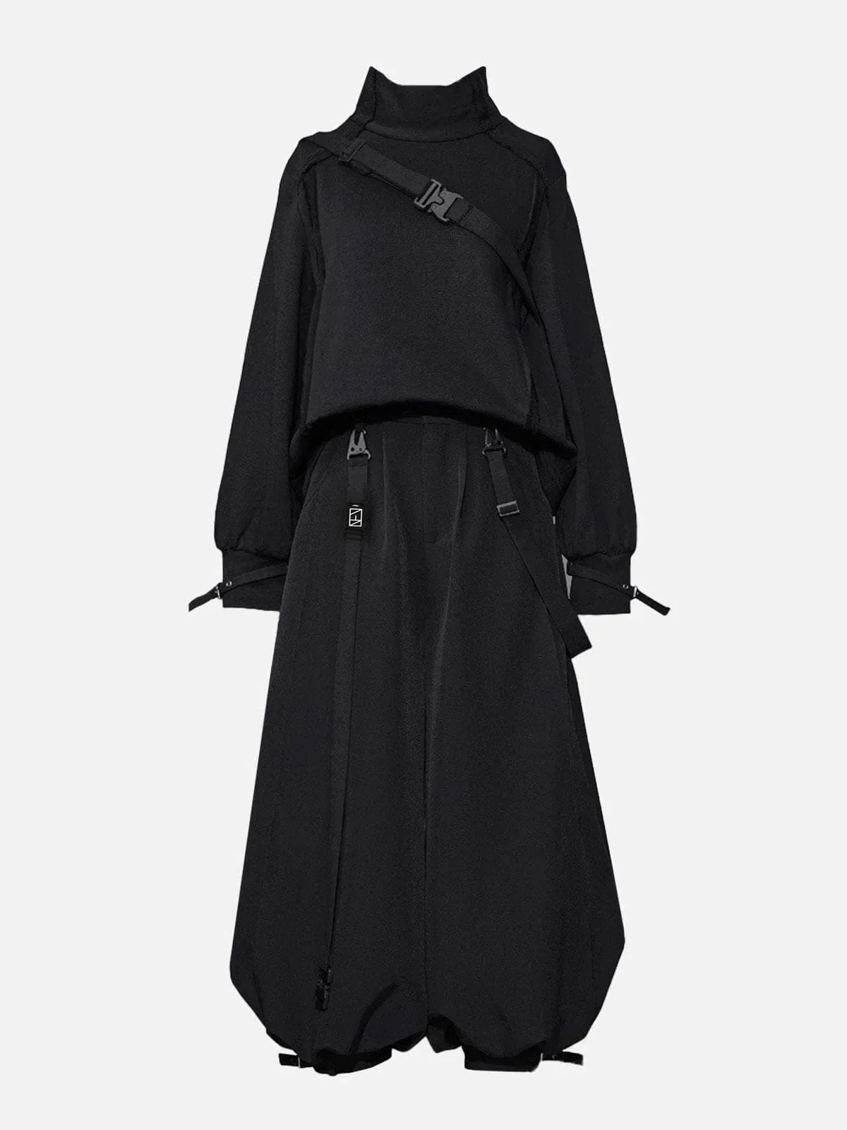 Tapered Loose-Fit Cropped Pants