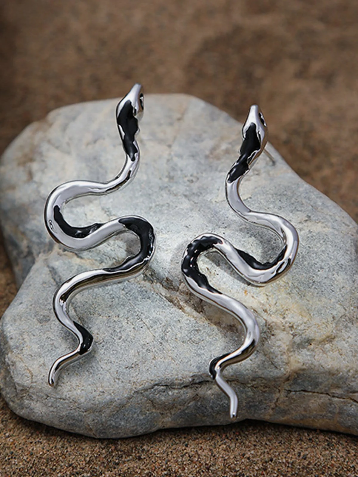 Symmetrical Snake Earrings