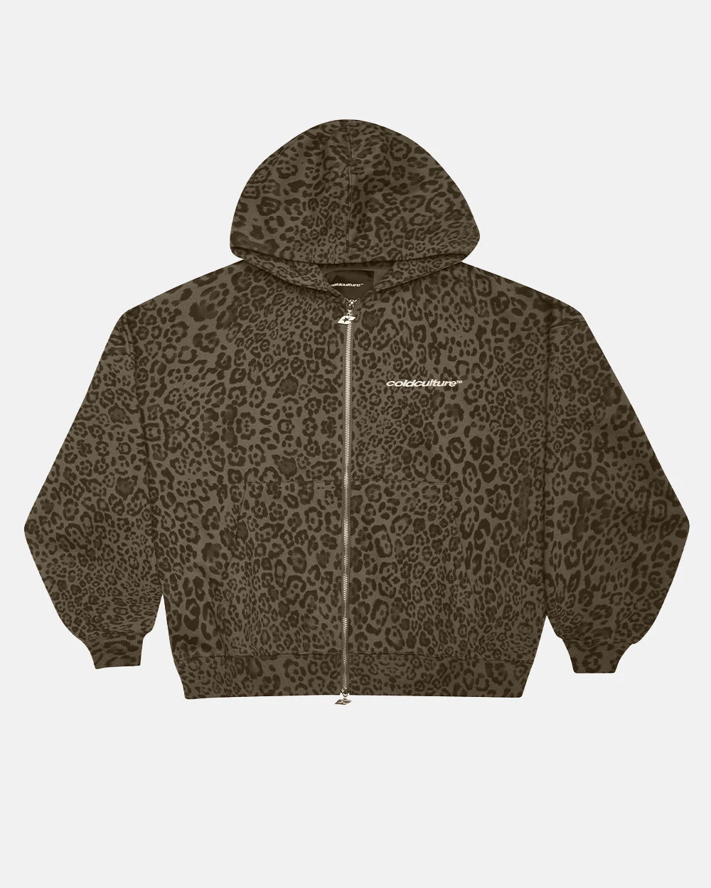 NOCTURNE BEAST ZIP HOODIE BROWN