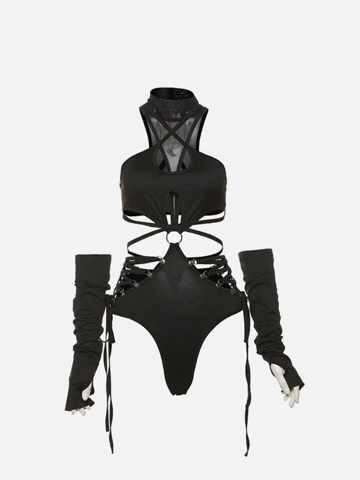 [Eye Of Moon] Sexy Suspender Removable Bodysuit