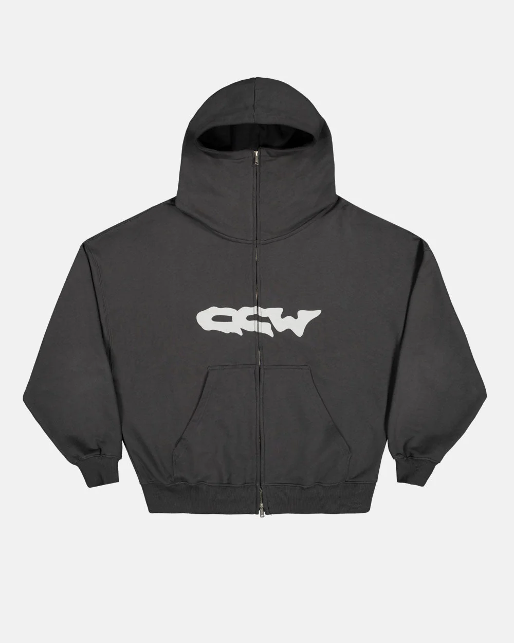 GLOBETROTTER ZIP HOODIE GREY